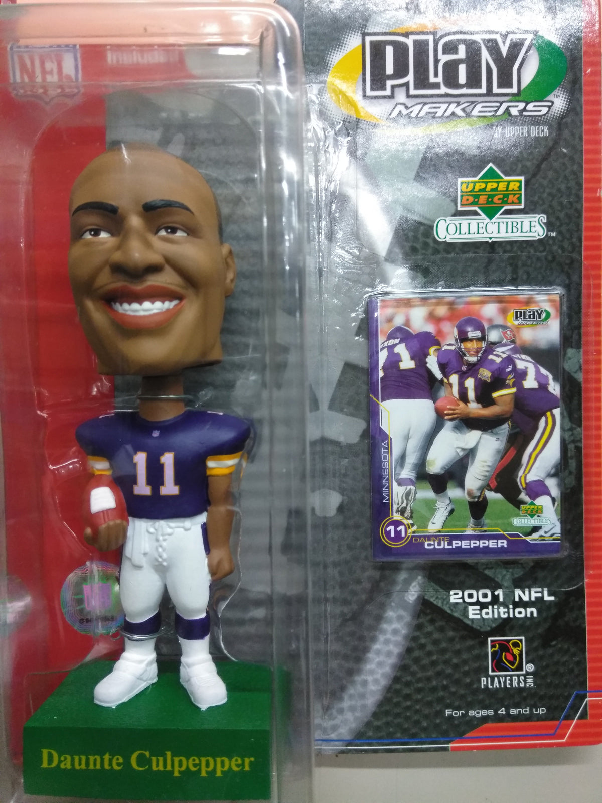 Daunte Culpepper Minnesota Vikings Bobblehead — BobblesGalore