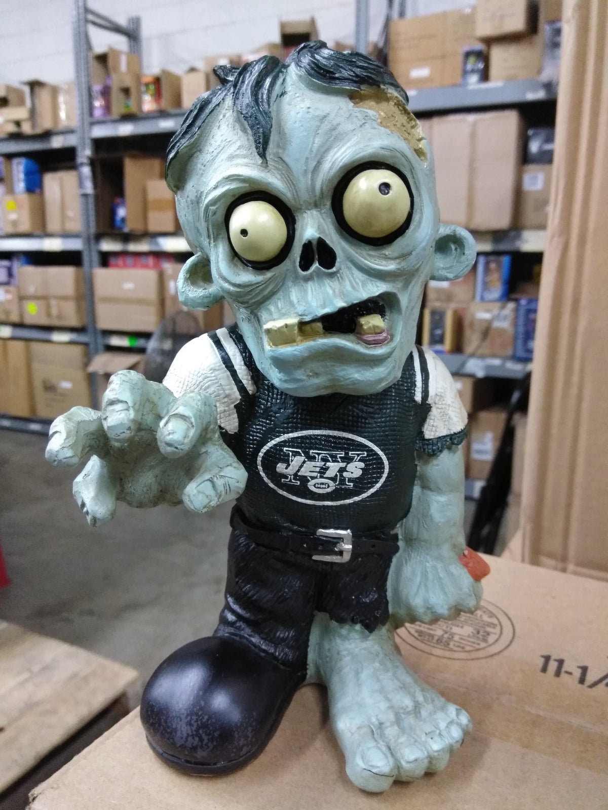 New York Jets Zombie in Green NY Jets Shirt New York Jets Bobblehead —  BobblesGalore