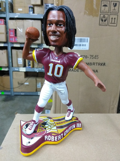 Robert Griffin III Washington Redskins Flag Base Washington Redskins Bobblehead