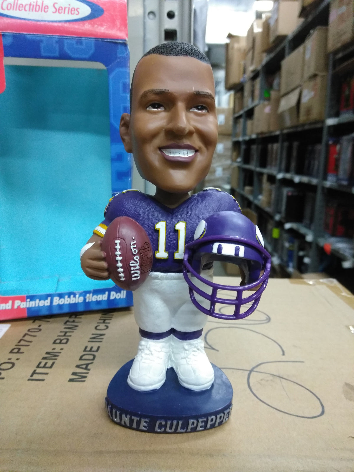 DAUNTE CULPEPPER #11 VIKING Bobblehead — BobblesGalore