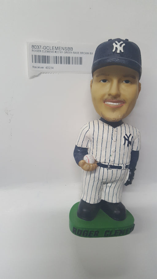 ROGER CLEMENS #22 NY GREEN BASE BROWN BX Bobblehead