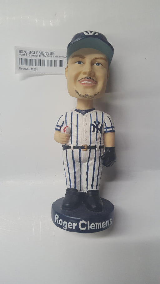 ROGER CLEMENS #22 NY BLUE BASE BROWN BX Bobblehead