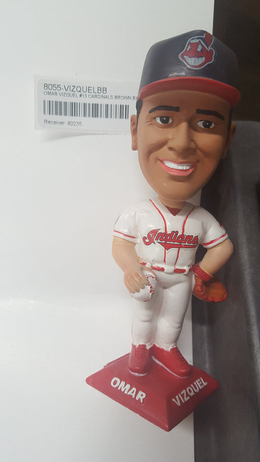 OMAR VIZQUEL #13 CARDINALS BROWN BX Bobblehead