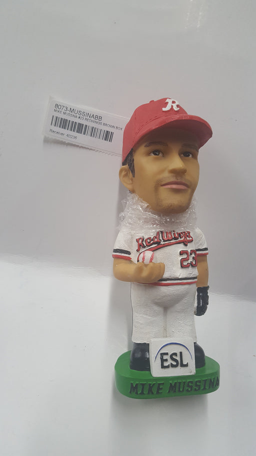 MIKE MUSSINA #23 REDWINGS BROWN BOX Bobblehead