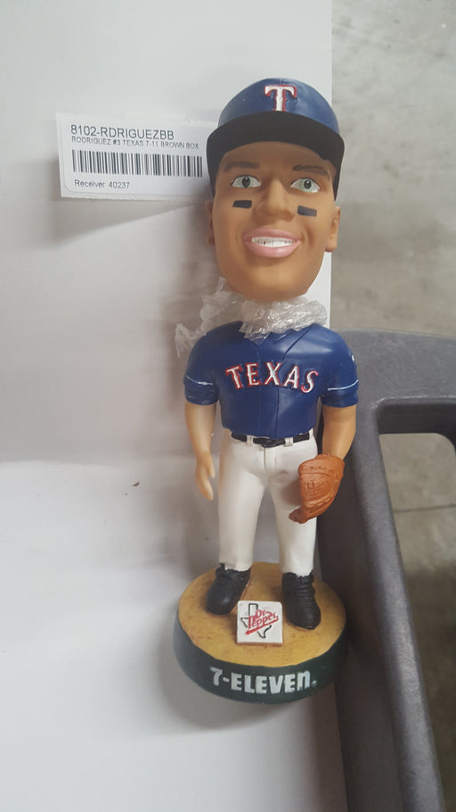 RODRIGUEZ #3 TEXAS 7-11 BROWN BOX Bobblehead