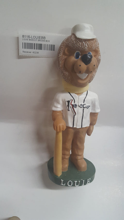 LOUIE MASCOT BROWN BOX Bobblehead