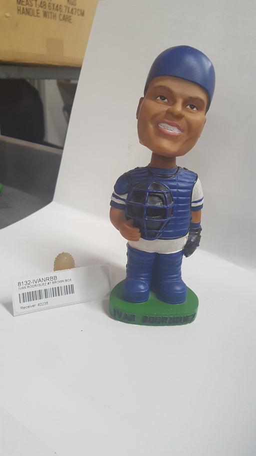 IVAN RODRIGUEZ #7 BROWN BOX Bobblehead