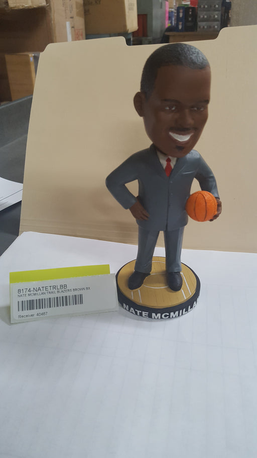 NATE MCMILLAN TRAIL BLAZERS BROWN BX Bobblehead