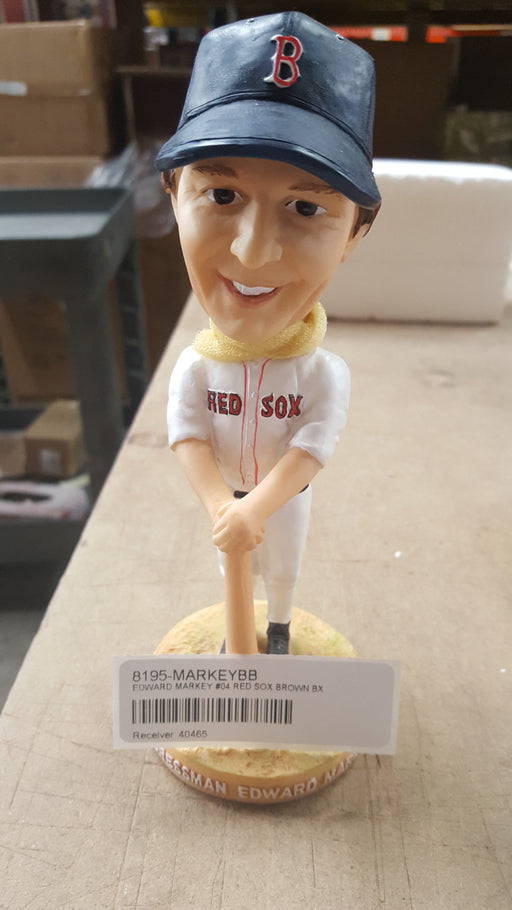 EDWARD MARKEY #04 RED SOX BROWN BX Bobblehead