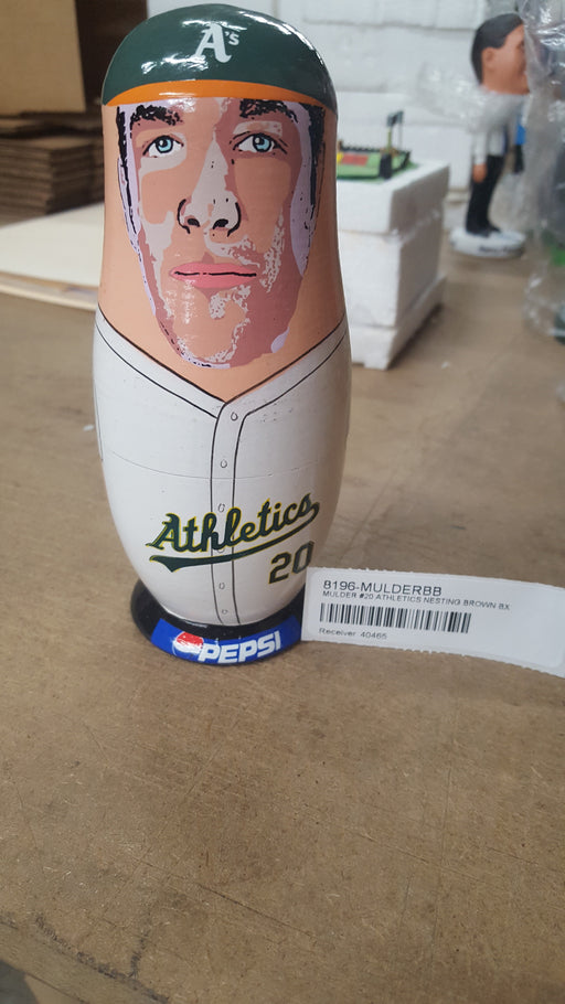 MULDER #20 ATHLETICS NESTING BROWN BX Bobblehead