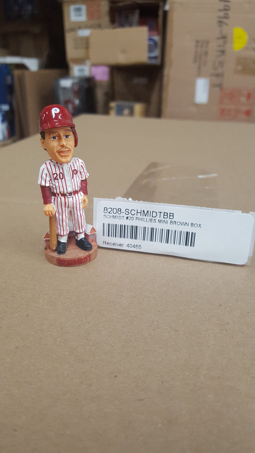 SCHMIDT #20 PHILLIES MINI BROWN BOX Bobblehead