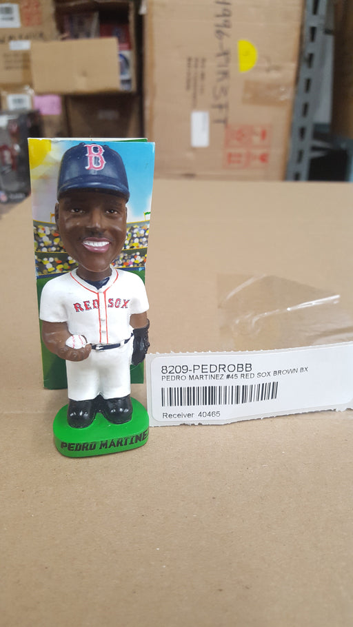 PEDRO MARTINEZ #45 RED SOX BROWN BX Bobblehead