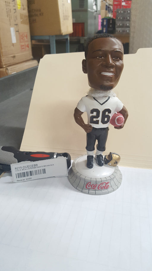 DUECE MCALLISTER #26 SAINTS BROWN BOX Bobblehead