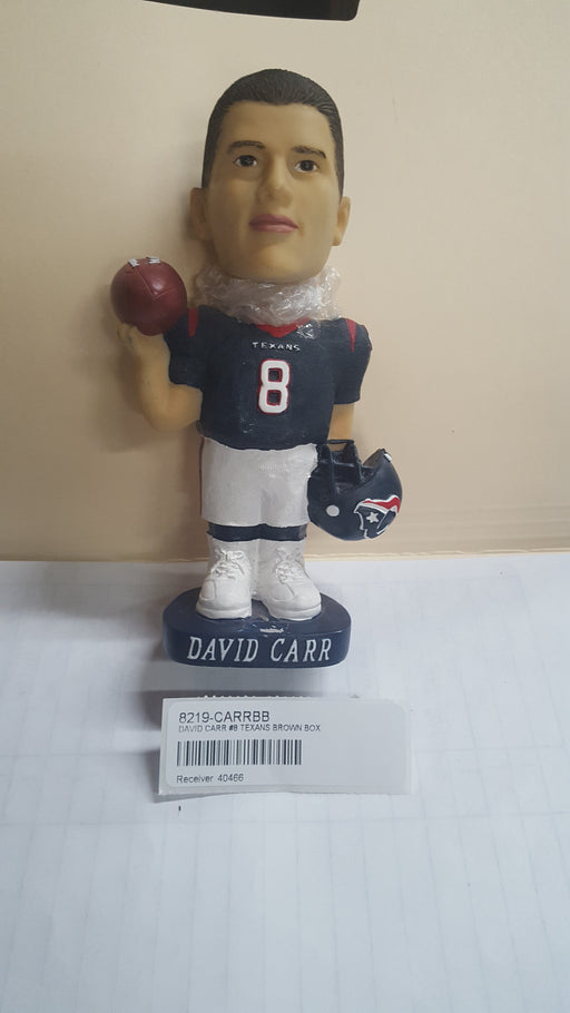 DAVID CARR #8 TEXANS BROWN BOX Bobblehead