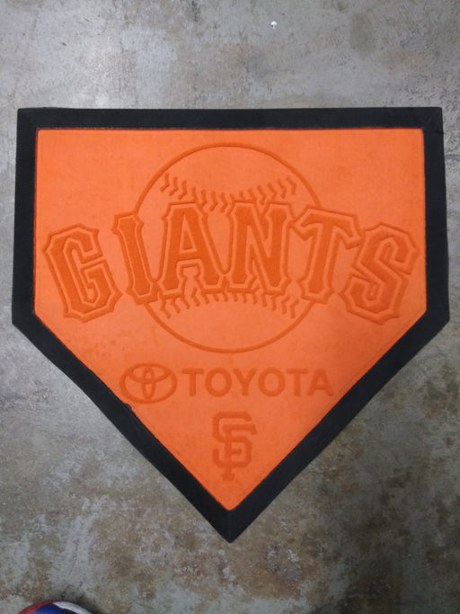 San Fran Giants Orange Home Base Rug Toyota SGA Bobblehead