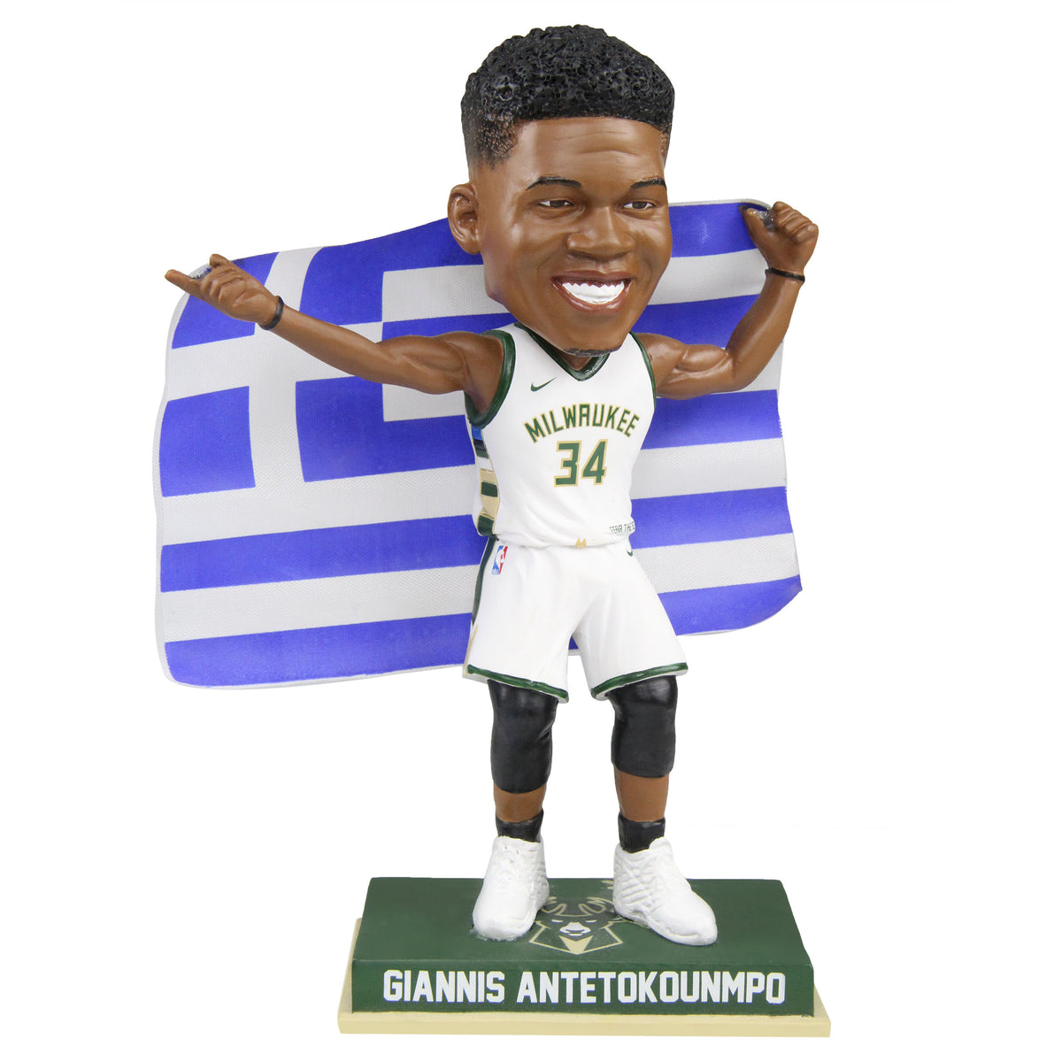 Giannis Antetokounmpo 34 Greece National Team White Basketball